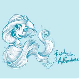 Disney Princess Jasmine Ready for Adventure Art Surface Book 2 15in Skin